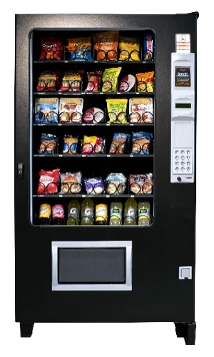 Combo snack and drink vending machine
